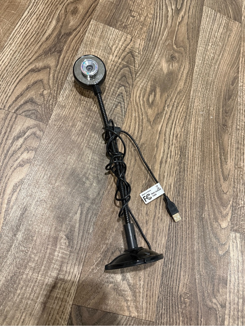 Adjustable USB LED Webcam Light - Black
